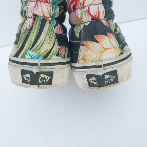 Vans Floral Tropical High Top Lace Up Sneakers Shoes Sz 6 - Picture 5 of 7